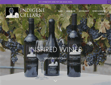 Tablet Screenshot of indigenecellars.com